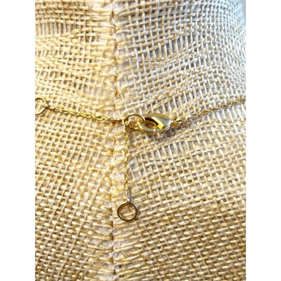 Alexis Bittar Crystal Dust Lucite Leaf Pendant Necklace in Gold - Picture 6 of 6